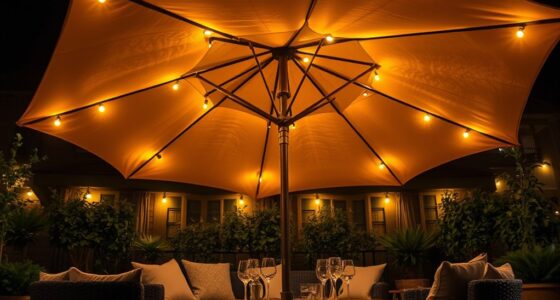 top patio umbrella lighting
