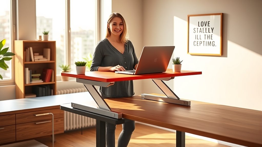 top standing desk converters