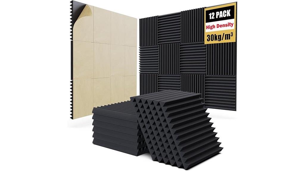 twelve self adhesive foam panels