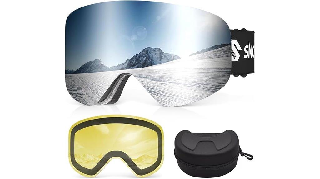 uv400 lens ski goggles