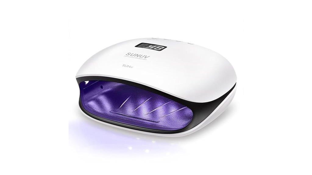 uv nail lamp with lcd