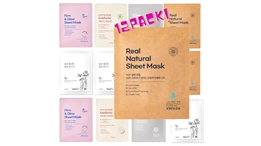 vegan korean sheet masks
