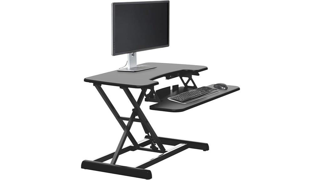 vertical height adjustable desk