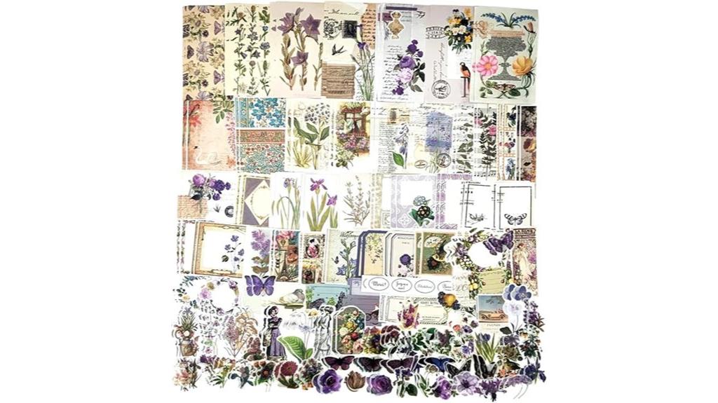 vintage scrapbooking supplies kit