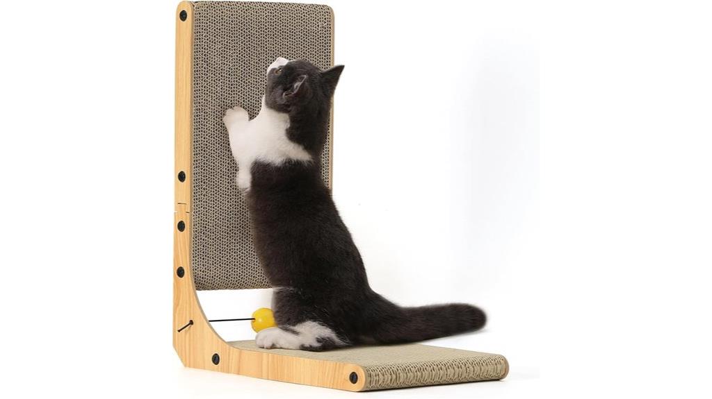wall mounted l shaped scratcher