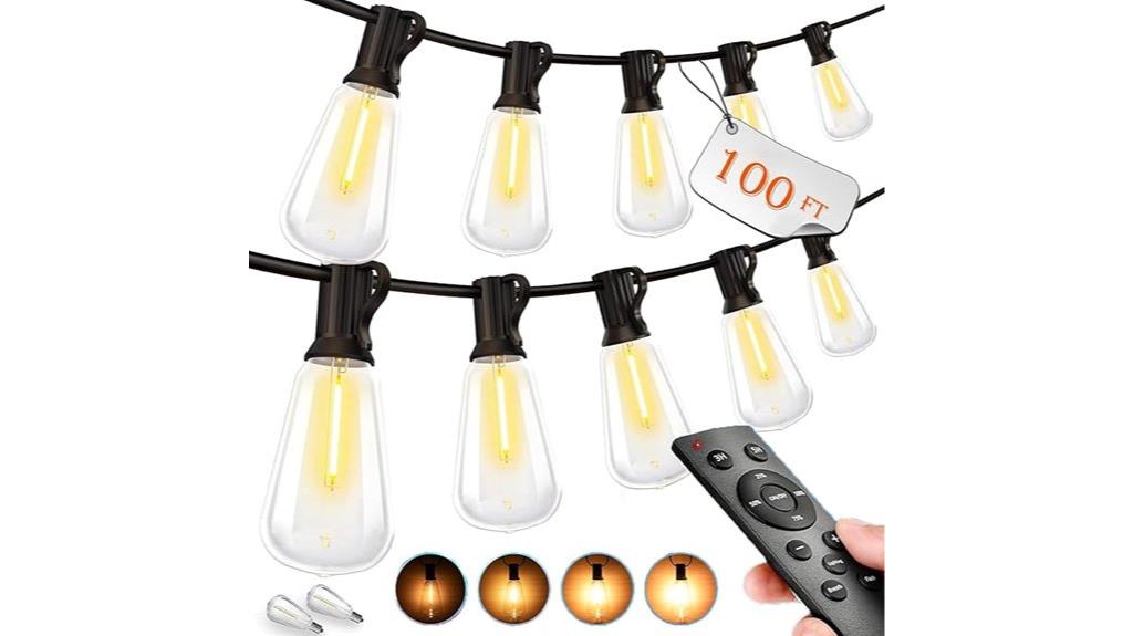 waterproof dimmable string lights