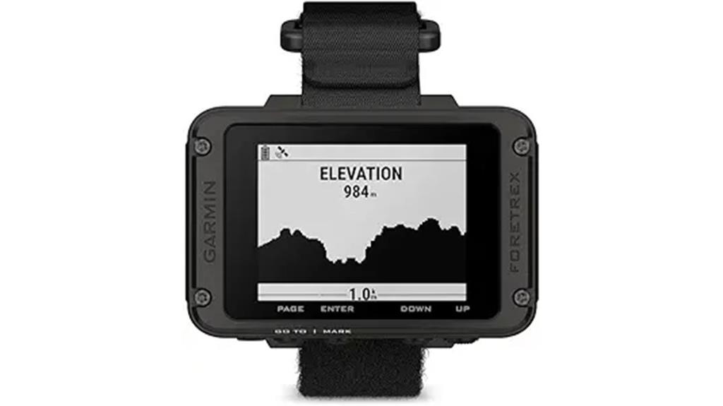 wrist mounted gps navigation device
