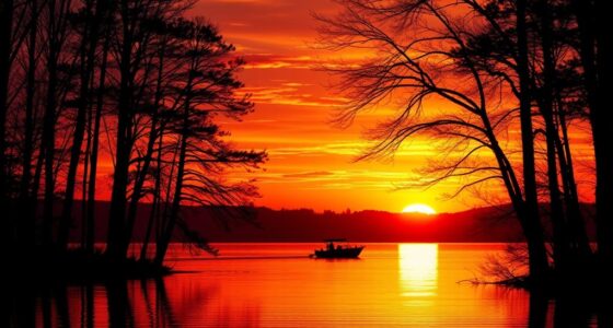 snapped sunset over mountains