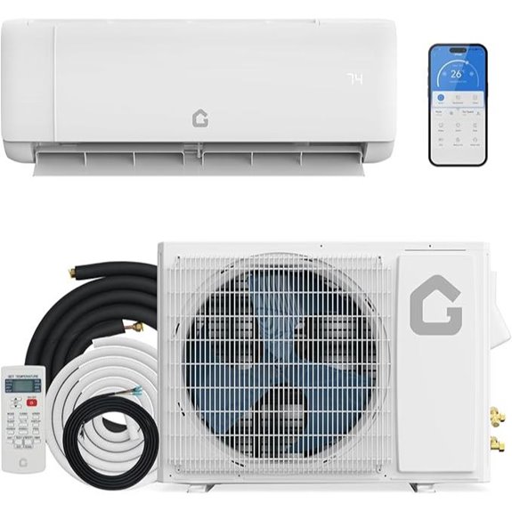 18000 BTU Ductless Mini Split AC with Heat Pump