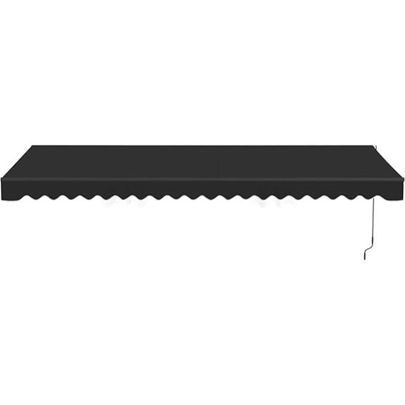 Aleko 20x10 ft Caribbean Electric Black Awning