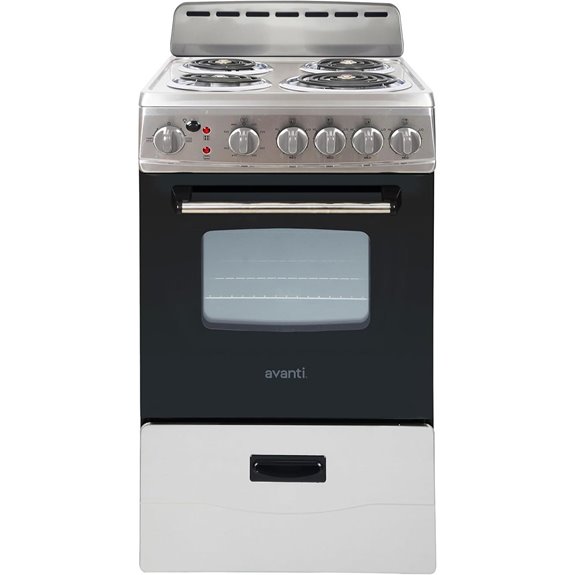Avanti 20-Inch Electric Range Oven with Coil Burners