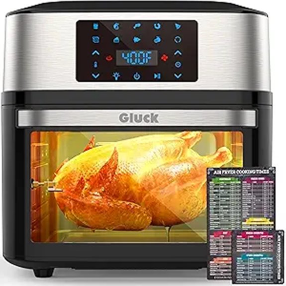 20 Qt Air Fryer Oven with Rotisserie and Dehydrating Racks