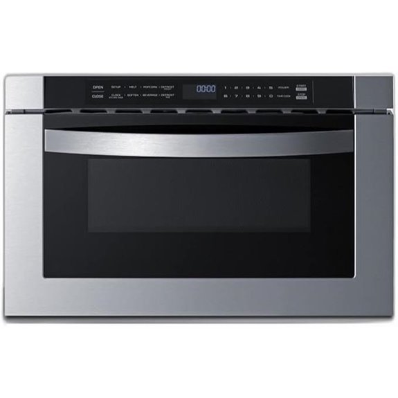 Summit 24” Built-In Microwave Black & Stainless