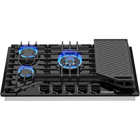 GASLAND 30-Inch Gas Cooktop with Reversible Grill