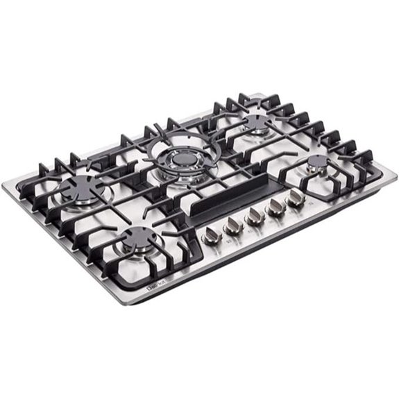 30-inch 5-Burner Gas Cooktop with Stainless Steel