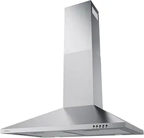 Hermitlux 30-inch Stainless Steel Wall Mount Range Hood