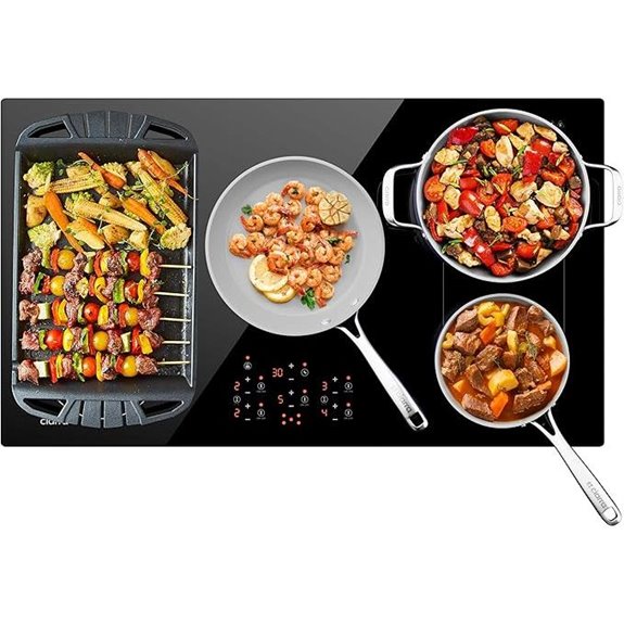 CIARRA 36 5-Burner Induction Cooktop