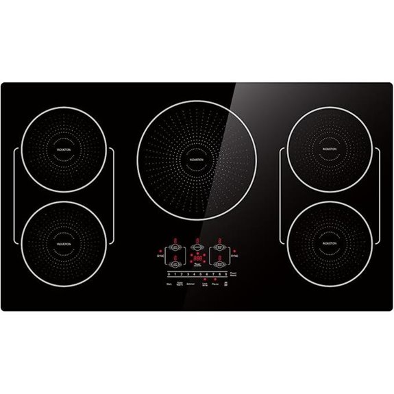 36-Inch 5-Burner Induction Cooktop with Bridge Sync
