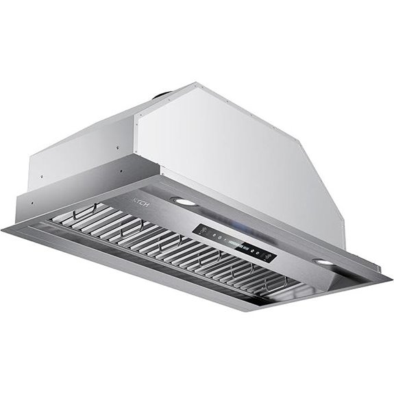 IKTCH 36-Inch Stainless Steel Range Hood with Filters