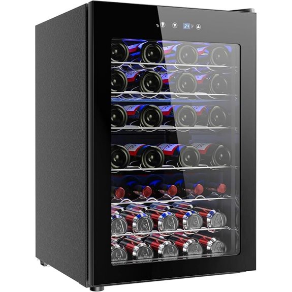 EUHOMY 45 Bottle Wine Cooler Refrigerator