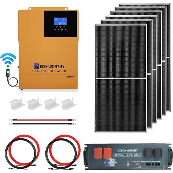 ECO-WORTHY 48V Off-Grid Solar Kit with Battery