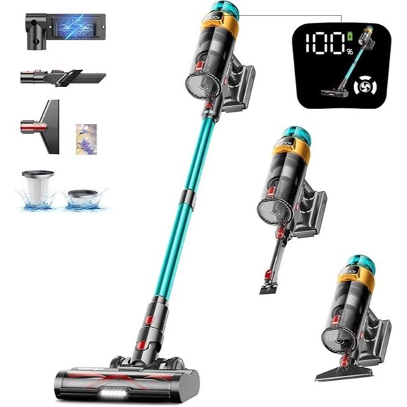 Cordless Vacuum Cleaner 600W 70-Min Rechargeable Stick