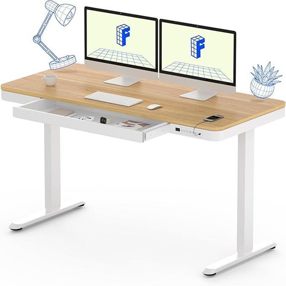 FLEXISPOT 55 Electric Standing Desk with Storage