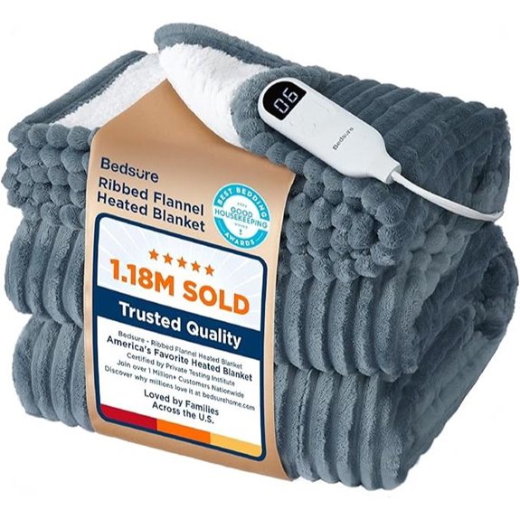Bedsure Heated Electric Throw Blanket with Adjustable Settings