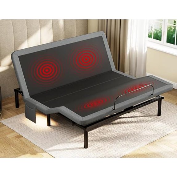 Koorlian Adjustable Queen Bed Frame with Massage