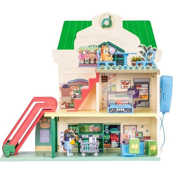 Bluey and Bingo Supermarket Playset with Sounds