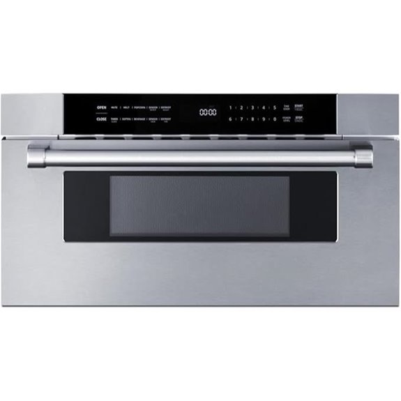 Summit Built-In 30 Drawer Microwave in Black/SS