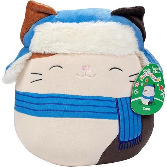 Squishmallows Cam the Christmas Cat Plush Toy