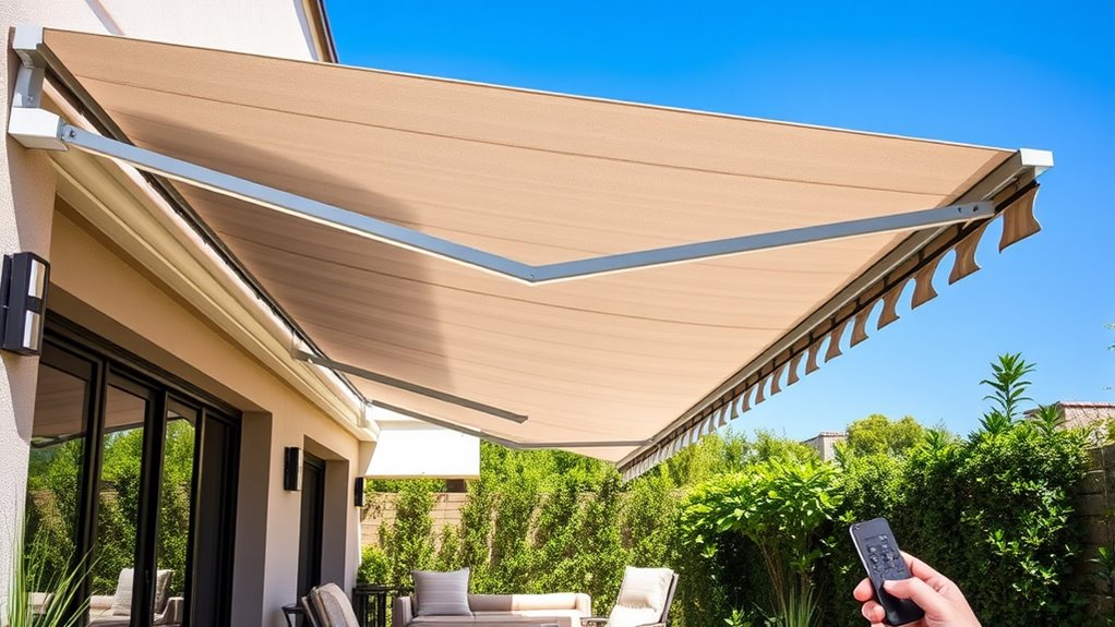 choosing durable convenient motorized awnings
