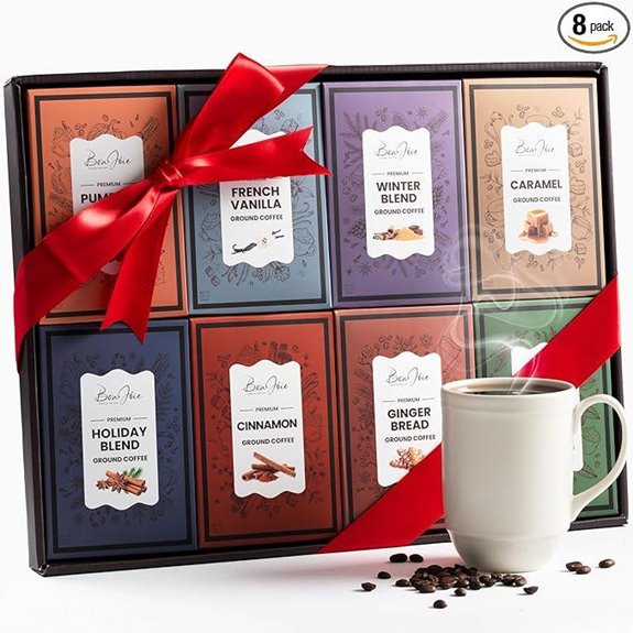 Coffee Lover Gift Set with Ground Coffee Samples