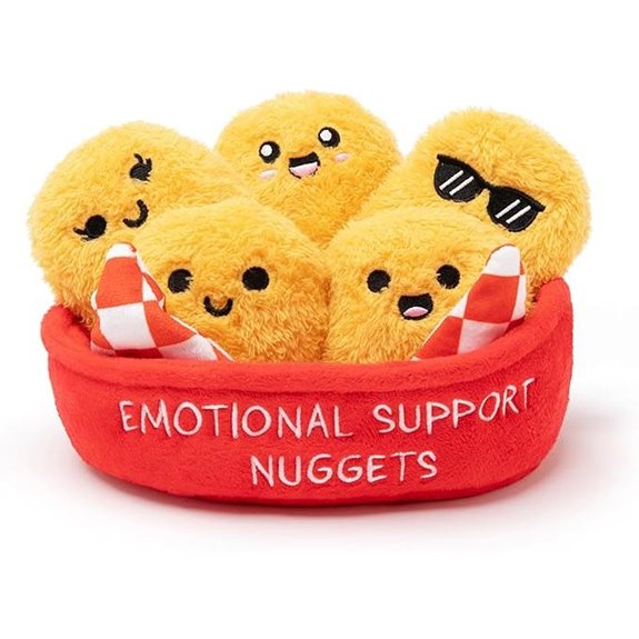 Emotional Support Chicken Nuggets Plush Toys (5-Pack)