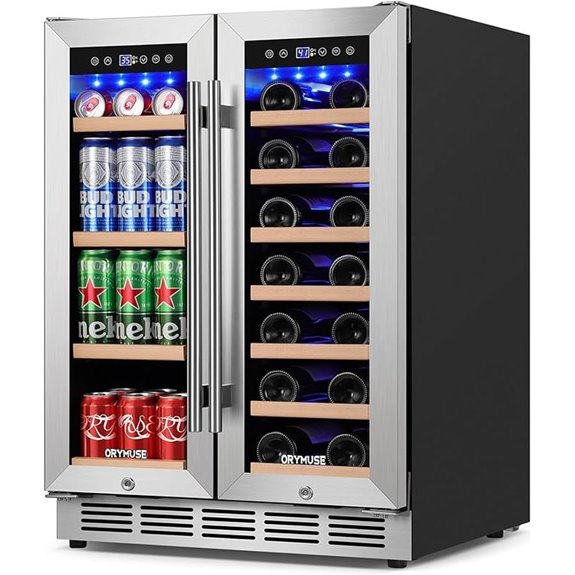 24-Inch Dual Zone Wine and Beverage Refrigerator