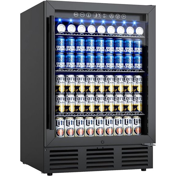 24-Inch Beverage Refrigerator with Glass Door