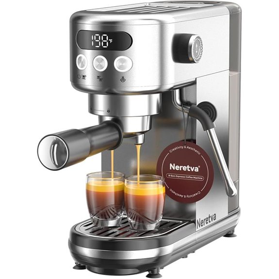 Neretva 20 Bar Compact Espresso Machine with LED