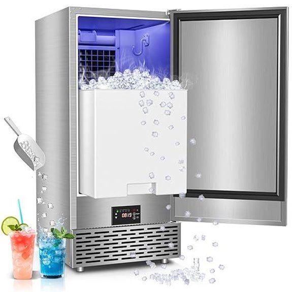 Under Counter Ice Maker with Storage and Fast Cubes