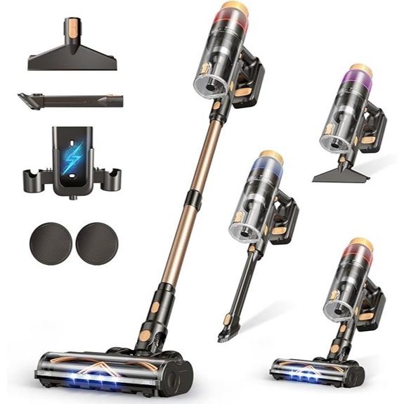Cordless Vacuum Cleaner 580W Self-Standing Touch Screen