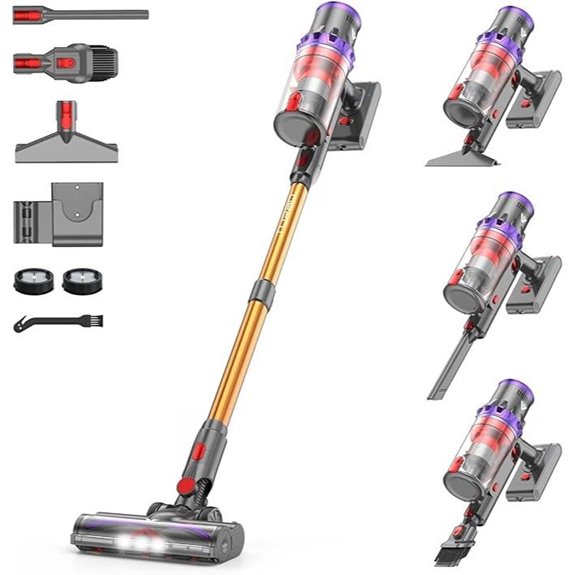 Coovy SU7 Cordless Vacuum Cleaner with Touch Screen