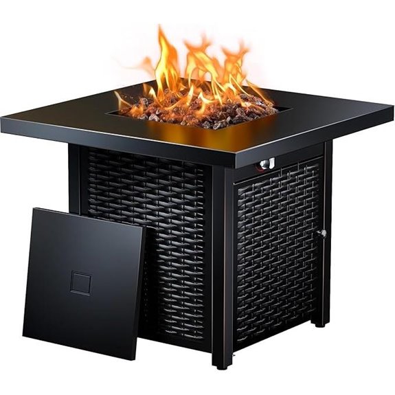 Ciays 28 CSA-Listed Propane Fire Pit with Lava Rock