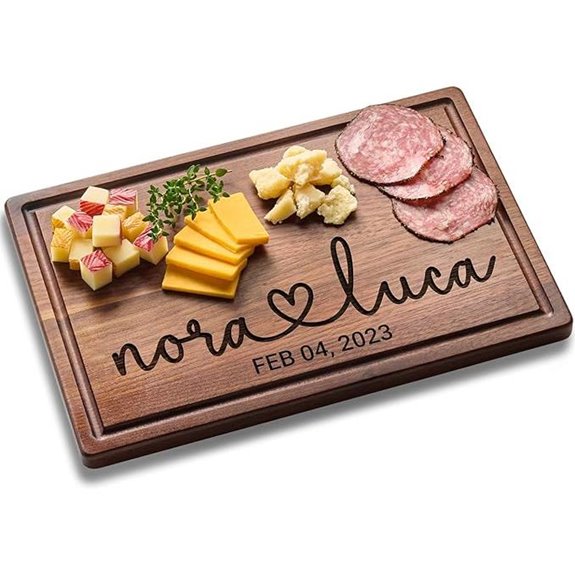 Personalized Engraved Wedding Cutting Board Gift