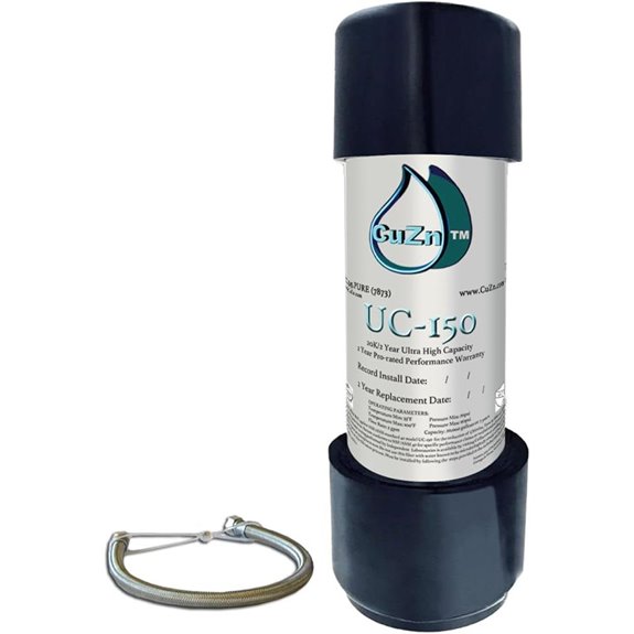 CuZn Under Sink Water Filter 20K gal NSF Certified