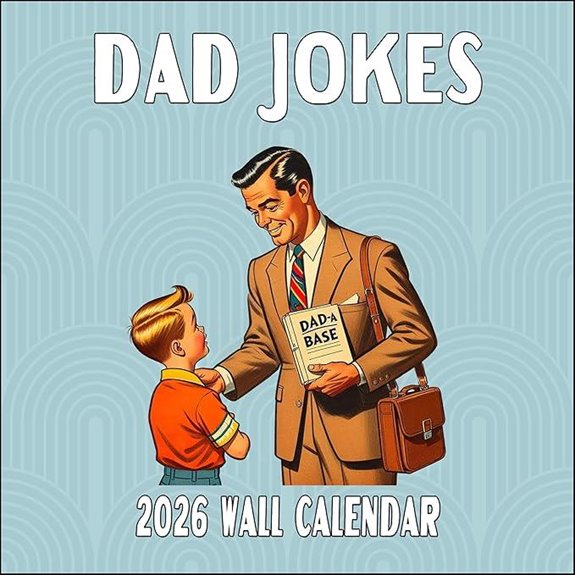 Dad Jokes Monthly Wall Calendar 2025-2026