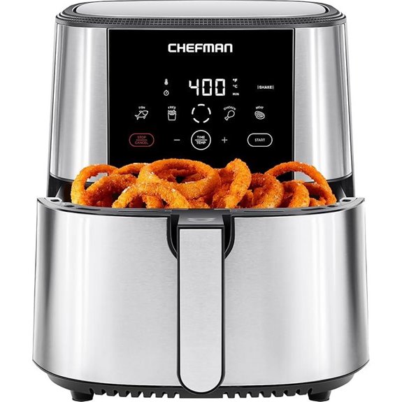 Chefman TurboFry Touch Air Fryer 8-Qt Digital Controls