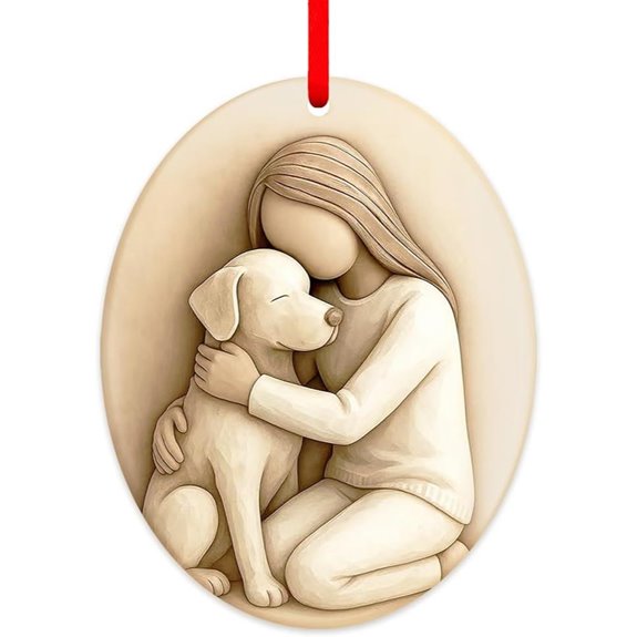 Dog Christmas Ornament for Pet Lovers and Memorial