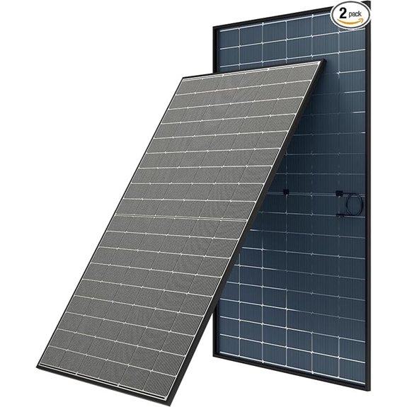 Bifacial 2-Pack 400W Solar Panels for Off-Grid Systems