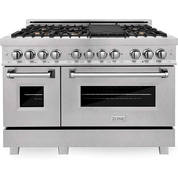 ZLINE 48 Dual Fuel Range with Double Ovens