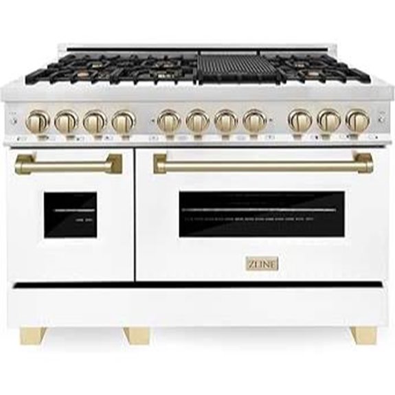 ZLINE Autograph 48 Dual Fuel Range with Ovens
